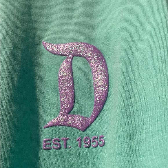 Disney Teal Shirt with Glittery Purple Design - Picture 4 of 4